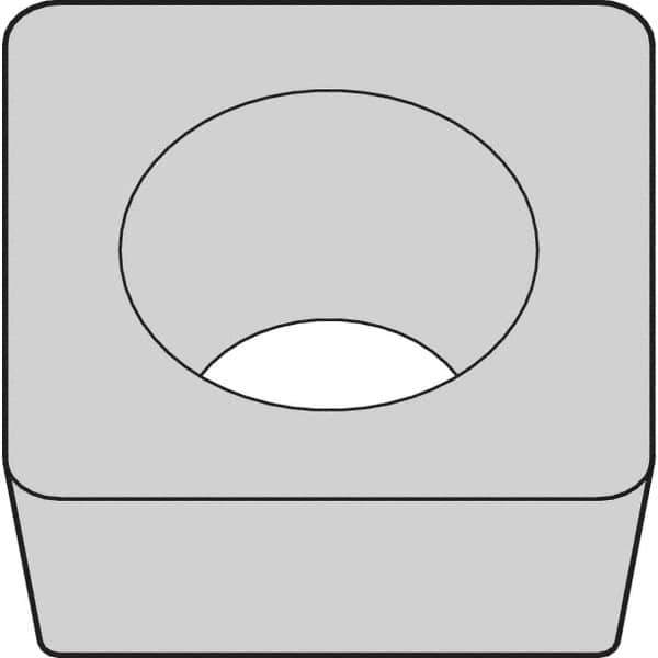 Kennametal - SCMW432 NONE Grade KCK20B Carbide Turning Insert - TiOCN Finish, 90° Square, 1/2" Inscr Circle, 3/16" Thick, 1/32" Corner Radius - USA Tool & Supply