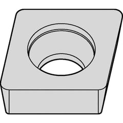 Kennametal - CCMW32.52 NONE Grade KCK20B Carbide Turning Insert - TiOCN Finish, 80° Diamond, 3/8" Inscr Circle, 5/32" Thick, 1/32" Corner Radius - USA Tool & Supply