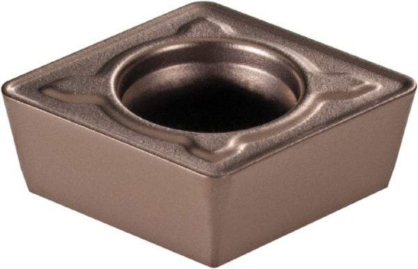 Kennametal - CPMT32.52 MF Grade KCM15B Carbide Turning Insert - TiOCN Finish, 80° Diamond, 3/8" Inscr Circle, 5/32" Thick, 1/32" Corner Radius - USA Tool & Supply