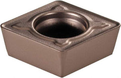 Kennametal - CPMT32.52 MF Grade KCM15B Carbide Turning Insert - TiOCN Finish, 80° Diamond, 3/8" Inscr Circle, 5/32" Thick, 1/32" Corner Radius - USA Tool & Supply