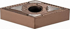 Kennametal - DNMG431 MN Grade KCP25B Carbide Turning Insert - TiOCN Finish, 55° Diamond, 1/2" Inscr Circle, 3/16" Thick, 1/64" Corner Radius - USA Tool & Supply
