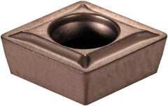 Kennametal - CPMT21.51 LF Grade KCP25B Carbide Turning Insert - TiOCN Finish, 80° Diamond, 1/4" Inscr Circle, 3/32" Thick, 1/64" Corner Radius - USA Tool & Supply