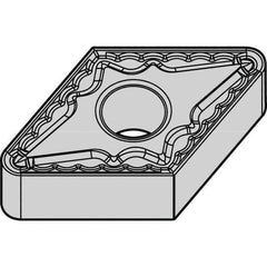 Kennametal - DNMG444 MG Grade KCP10B Carbide Turning Insert - TiOCN Finish, 55° Diamond, 1/2" Inscr Circle, 1/4" Thick, 1/16" Corner Radius - USA Tool & Supply