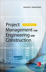 McGraw-Hill - PROJECT MANAGEMENT FOR ENGINEERING AND CONSTRUCTION Handbook, 3rd Edition - by Garold (Gary) Oberlender, McGraw-Hill, 2014 - USA Tool & Supply