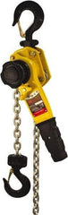 Ingersoll-Rand - 3,300 Lb Lifting Capacity, 15' Lift Height, Lever Hoist - Made from Chain, 68.1 Lb Avg Pull to Lift Rated Load, 1 Chain - USA Tool & Supply