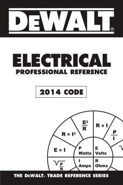 DELMAR CENGAGE Learning - DEWALT Electrical Professional Reference, 2014 Publication, 3rd Edition - by Rosenberg, Delmar/Cengage Learning - USA Tool & Supply