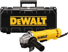 DeWALT - 4-1/2" Wheel Diam, 11,000 RPM, Corded Angle & Disc Grinder - 5/8-11 Spindle, 120 Volts, 11 Amps - USA Tool & Supply