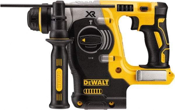 DeWALT - 20 Volt 1" SDS Chuck Cordless Rotary Hammer - 0 to 4,500 BPM, 0 to 1,200 RPM, Reversible - USA Tool & Supply