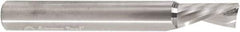 Amana Tool - 3/8" Cutting Diam x 3/4" Length of Cut, 1 Flute, Downcut Spiral Router Bit - Uncoated, Right Hand Cut, Solid Carbide, 3" OAL x 1/4" Shank Diam, 30° Helix Angle - USA Tool & Supply