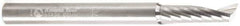 Amana Tool - 6mm Cutting Diam x 0.787" Length of Cut, 1 Flute, Upcut Spiral Router Bit - Uncoated, Right Hand Cut, Solid Carbide, 2-33/64" OAL x 1/8" Shank Diam, 20° Helix Angle - USA Tool & Supply