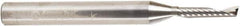 Amana Tool - 1/8" Cutting Diam x 5/8" Length of Cut, 1 Flute, Upcut Spiral Router Bit - Uncoated, Right Hand Cut, Solid Carbide, 2-1/2" OAL x 1/4" Shank Diam, 20° Helix Angle - USA Tool & Supply