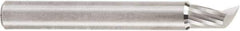 Amana Tool - 1/4" Cutting Diam x 3/8" Length of Cut, 1 Flute, Upcut Spiral Router Bit - Uncoated, Right Hand Cut, Solid Carbide, 2" OAL x 1/4" Shank Diam, 20° Helix Angle - USA Tool & Supply