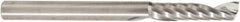 Amana Tool - 1/4" Cutting Diam x 1-1/16" Length of Cut, 1 Flute, Upcut Spiral Router Bit - Uncoated, Right Hand Cut, Solid Carbide, 3" OAL x 1/4" Shank Diam, 30° Helix Angle - USA Tool & Supply