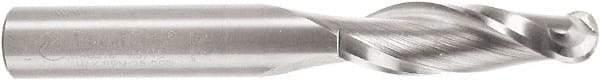 Amana Tool - 3/8" Cutting Diam x 1-1/4" Length of Cut, 2 Flute, Upcut Spiral Router Bit - Uncoated, Right Hand Cut, Solid Carbide, 3" OAL x 3/8" Shank Diam, Core Box, 30° Helix Angle - USA Tool & Supply