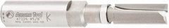 Amana Tool - 3/8" Cut Diam, 1" Length of Cut, 2 Flute Flush Trim Edge Profile Router Bit - Carbide-Tipped, 1/2" Shank Diam, 1" Shank Length, 3-1/4" OAL, Uncoated - USA Tool & Supply