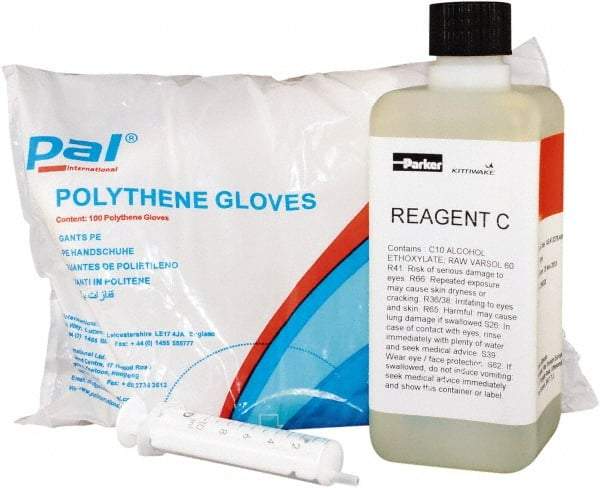 Parker - 1ppm Display Resolution, Oil Check Monitor Base Number Test Kit - Measurement Ranges: TAN: 0-3, Viscostick: Go/No-Go, Insolubles: Qualitative, TBN: 0-80, Water in Oil: 0.02-1%, 200-10, 000ppm, 0-10%, 0-20% - USA Tool & Supply