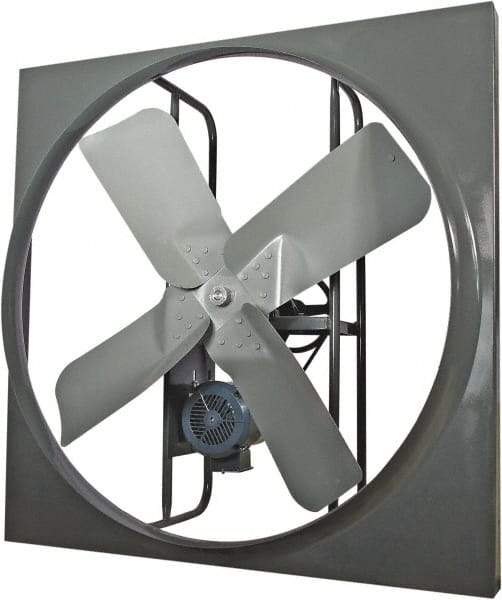 Americraft - 36" Blade, Belt Drive, 1/3 hp, 9,000 CFM, TEFC Exhaust Fan - 7.2/3.6 Amp, 115/230 Volt, Single Phase - USA Tool & Supply