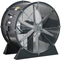 Americraft - 36" Blade, 3 hp, 18,500 CFM, Low Floor Stand Industrial Circulation Fan - Floor Stand, 230/460 Volts, 1 Speed - USA Tool & Supply