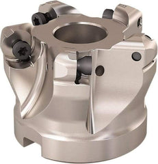 Seco - 2" Cut Diam, 0.236" Max Depth, 3/4" Arbor Hole, 5 Inserts, RP..12.. Insert Style, Indexable Copy Face Mill - R220.29 Cutter Style, 12,500 Max RPM, 1-1/2 High, Through Coolant, Series R220.29 - USA Tool & Supply