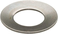 Associated Spring Raymond - 1/2" Bolt, Grade 302 Stainless Steel, Uncoated, Belleville Disc Spring - 0.075" High, 0.05" Thick - USA Tool & Supply