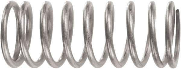 Associated Spring Raymond - 3.76mm OD, 0.58mm Wire, 20.57mm Free Length, Compression Spring - 13.9 Lb Spring Rating, 17.97 N Max Work Load, Music Wire - USA Tool & Supply