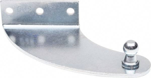 Associated Spring Raymond - 4" Long x 0.875" Deep x 2.75" High Zinc Plated Mounting Bracket - For Hydraulic Dampers & Gas Springs - USA Tool & Supply
