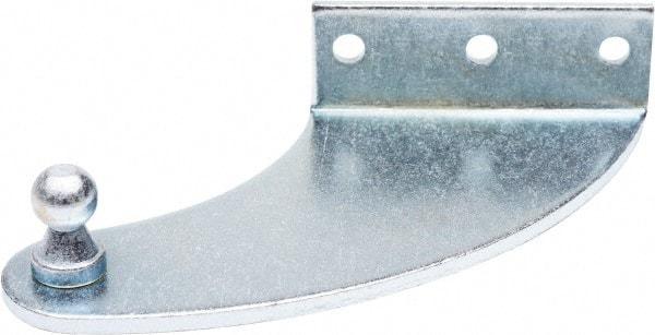 Associated Spring Raymond - 4" Long x 0.875" Deep x 2.75" High Zinc Plated Mounting Bracket - For Hydraulic Dampers & Gas Springs - USA Tool & Supply