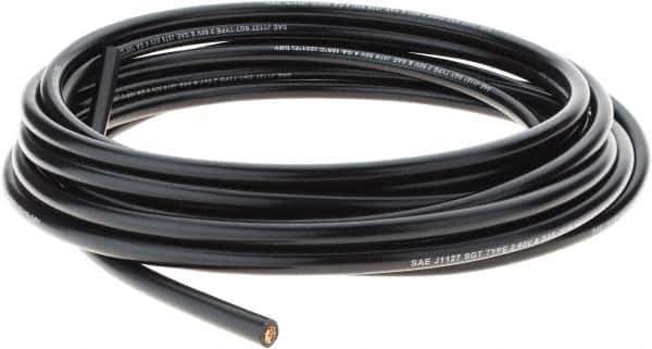 EastPenn - 4 Gauge Top Post Cable - Black, 25" Long - USA Tool & Supply