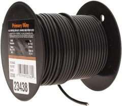 EastPenn - 16 AWG Automotive Plastic Insulated, Single Conductor Wire - 100' Long, Black - USA Tool & Supply