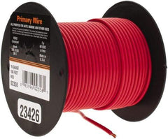 EastPenn - 16 AWG Automotive Plastic Insulated, Single Conductor Wire - 100' Long, Red - USA Tool & Supply