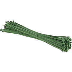 Value Collection - 15.2" Long Green Nylon Standard Cable Tie - 50 Lb Tensile Strength, 114mm Max Bundle Diam - USA Tool & Supply