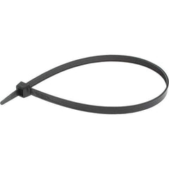 Value Collection - 14-1/2" Long Black Nylon Standard Cable Tie - 120 Lb Tensile Strength, 106mm Max Bundle Diam - USA Tool & Supply