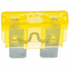 Value Collection - 20 Amp, Automotive Fuse - Yellow - USA Tool & Supply