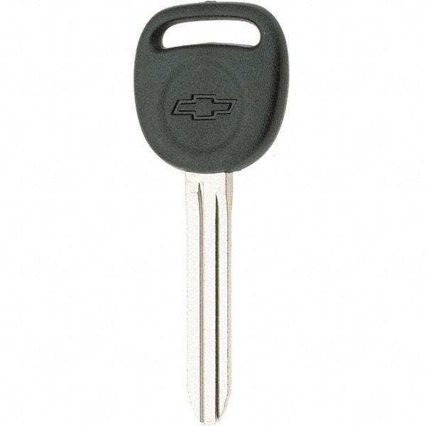 Value Collection - Chevrolet Key Blank - Nickel/Plastic - USA Tool & Supply