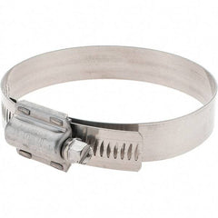 Made in USA - 2-3/4 to 3-5/8" Diam, Stainless Steel High Torque Worm Drive Clamp - USA Tool & Supply