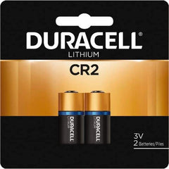 Duracell - Size CR2, Lithium, Button & Coin Cell Battery - 3 Volts - USA Tool & Supply