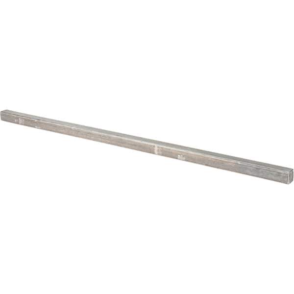 Value Collection - 12" Long x 3/8" High x 3/8" Wide, Plain Steel Oversized Key Stock - Cold Drawn Steel - USA Tool & Supply