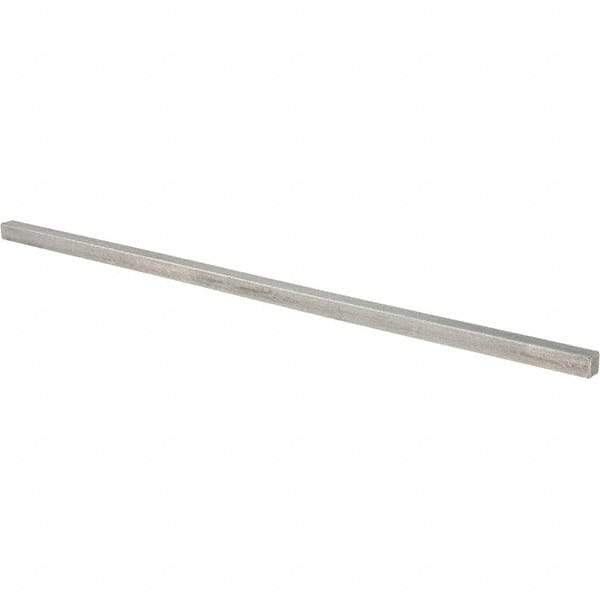 Value Collection - 12" Long x 5/16" High x 5/16" Wide, Plain Steel Undersized Key Stock - Cold Drawn Steel - USA Tool & Supply