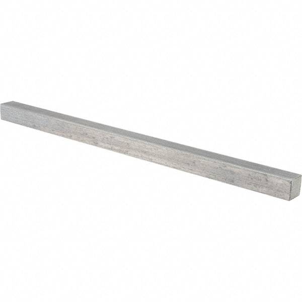 Value Collection - 12" Long x 5/8" High x 5/8" Wide, Plain Steel Undersized Key Stock - Cold Drawn Steel - USA Tool & Supply