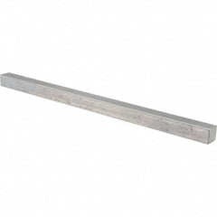 Value Collection - 12" Long x 5/8" High x 5/8" Wide, Plain Steel Undersized Key Stock - Cold Drawn Steel - USA Tool & Supply