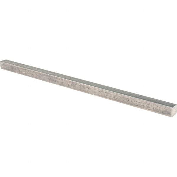 Value Collection - 12" Long x 1/2" High x 1/2" Wide, Plain Steel Undersized Key Stock - Cold Drawn Steel - USA Tool & Supply