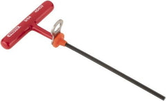 Proto - 9/64" Hex, Tethered T-Handle Cushion Grip, Hex Key - 6" OAL, Alloy Steel, Inch System of Measurement - USA Tool & Supply