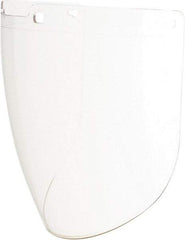 Uvex - Anti-Fog & Scratch Resistant Clear Polycarbonate Face Shield - 9" High x 15-7/8" Wide x 2.2mm Thick, Compatible with Uvex Turboshields - USA Tool & Supply