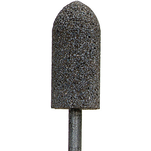 7/8″ × 2″ 1/4″ Spindle NorZon Mounted Point A11 24 Grit Zirconia Alumina - USA Tool & Supply