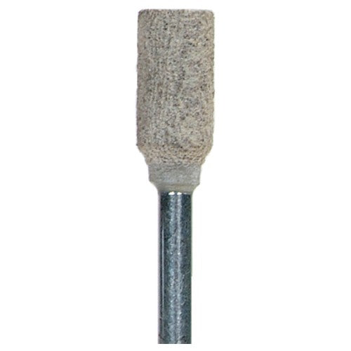 1/4″ × 1/2″ 1/8″ Spindle Cotton Fiber Mounted Point W163 120 Grit A/O - USA Tool & Supply