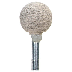 1/2″ × 1/2″ 1/8″ Spindle Cotton Fiber Mounted Point B121 80 Grit Aluminum Oxide - USA Tool & Supply