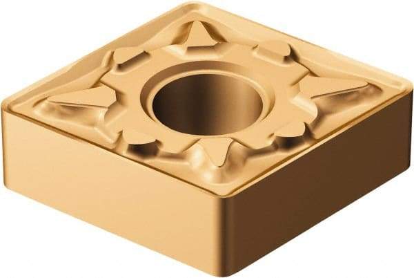 Sandvik Coromant - CNMG321 MM Grade 1125 Carbide Turning Insert - TiAlN/AlCr2O3 Finish, 80° Diamond, 3/8" Inscr Circle, 1/8" Thick, 1/64" Corner Radius - USA Tool & Supply
