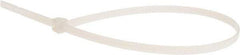 Value Collection - 11.4173" Long Natural (Color) Nylon Standard Cable Tie - 50 Lb Tensile Strength - USA Tool & Supply