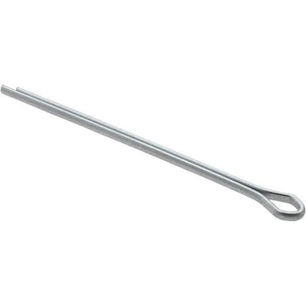 Bee Leitzke - 3/32" Diam x 2" Long Extended Prong Cotter Pin - Grade 2, Zinc-Plated, Steel - USA Tool & Supply