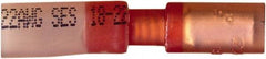 Value Collection - 20 to 18 AWG Crimp Bullet Connector - 0.157" Bullet Diam, Red Heat Shrink & Polyolefin Insulation - USA Tool & Supply